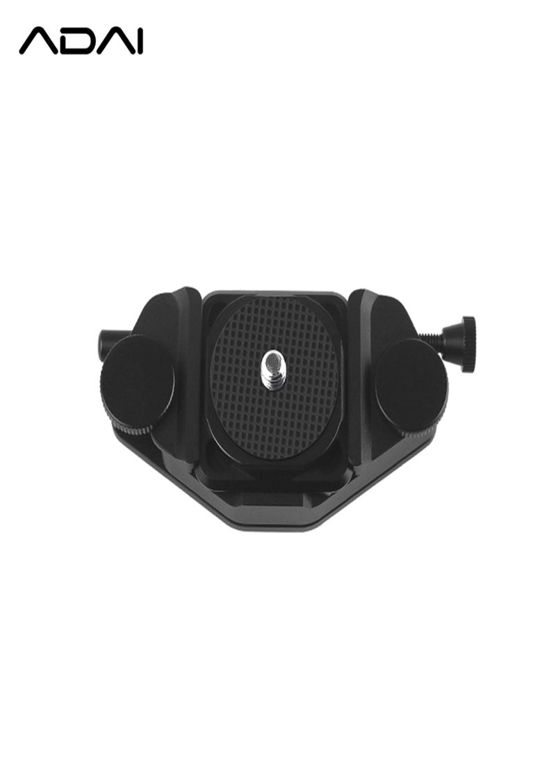 ADAI Capture Camera Clip Quick Release Aluminum Alloy with 1/4 Thread for Backpack Strap Waist Belt Mounting Compatible with Canon Nikon Sony DSLR - Image 3